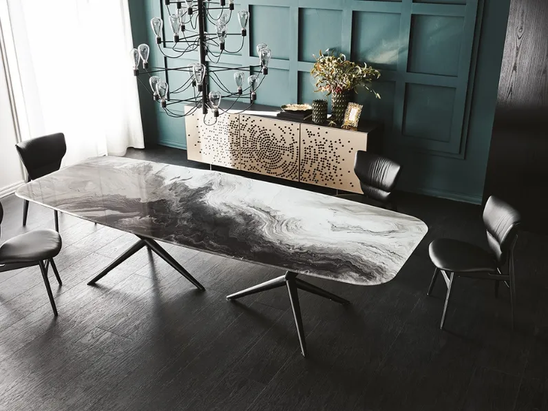 Tavolo Atlantis Crystalart di Cattelan Italia