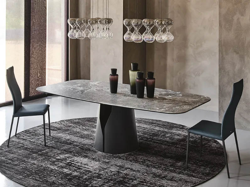 Tavolo con piano in ceramica Giano Keramik di Cattelan Italia