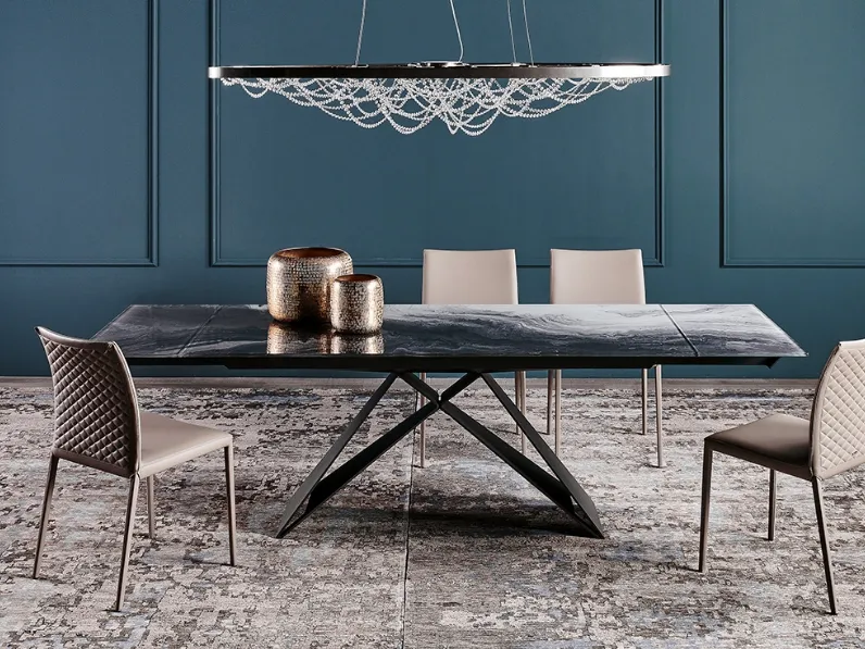 Tavolo Premier Crystalart Drive di Cattelan Italia