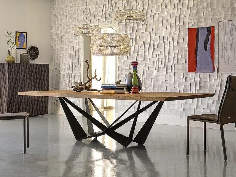Tavolo Skorpio Wood di Cattelan Italia
