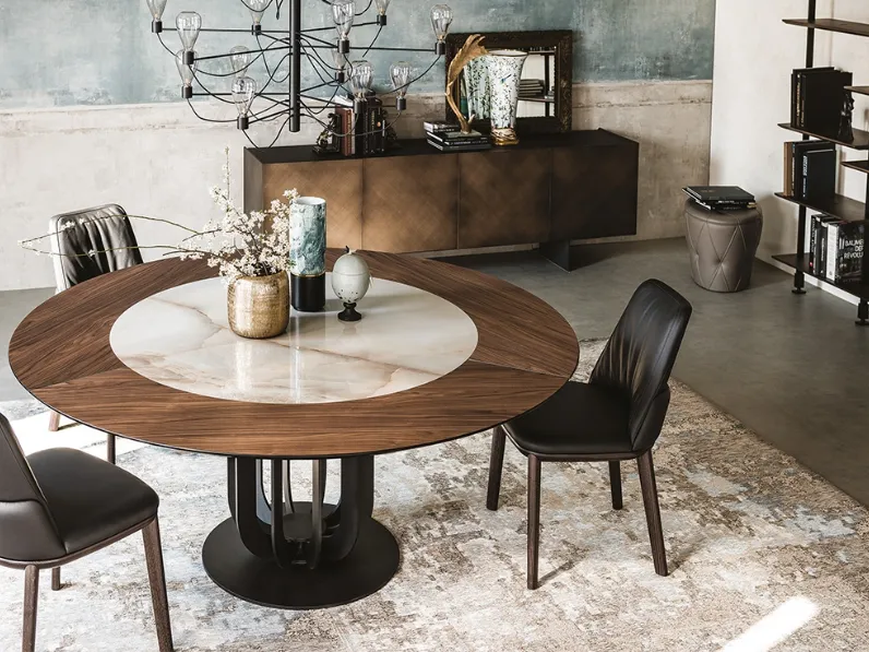 Tavolo Soho Ker-Wood in legno e ceramica di Cattelan Italia