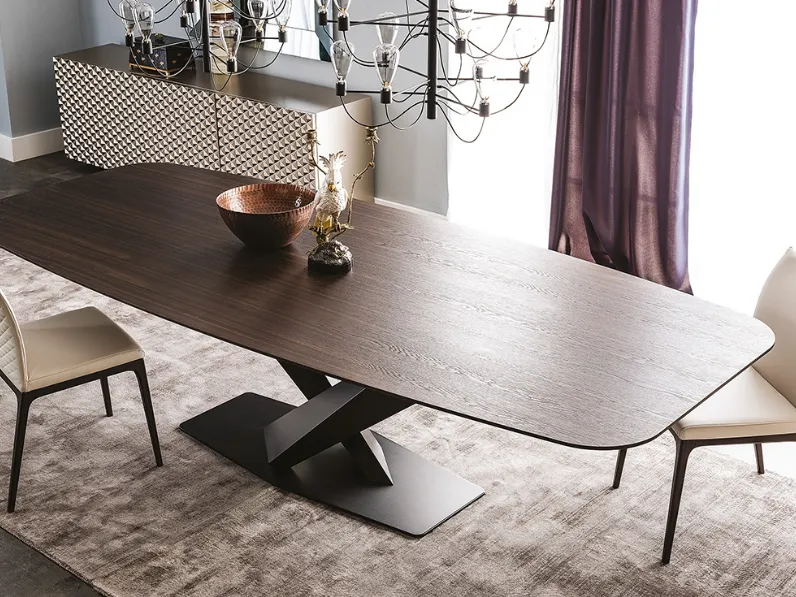Tavolo con piano in legno Stratos Wood di Cattelan Italia