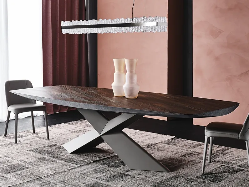 Tavolo con piano in legno Tyron Wood di Cattelan Italia