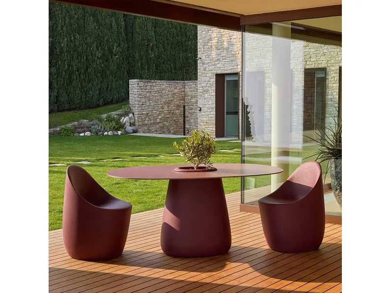 Tavolo Cobble Top HPL di Qeeboo