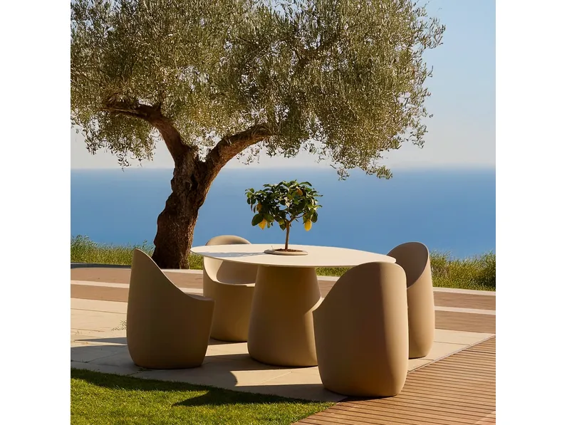 Tavolo Cobble Top HPL di Qeeboo