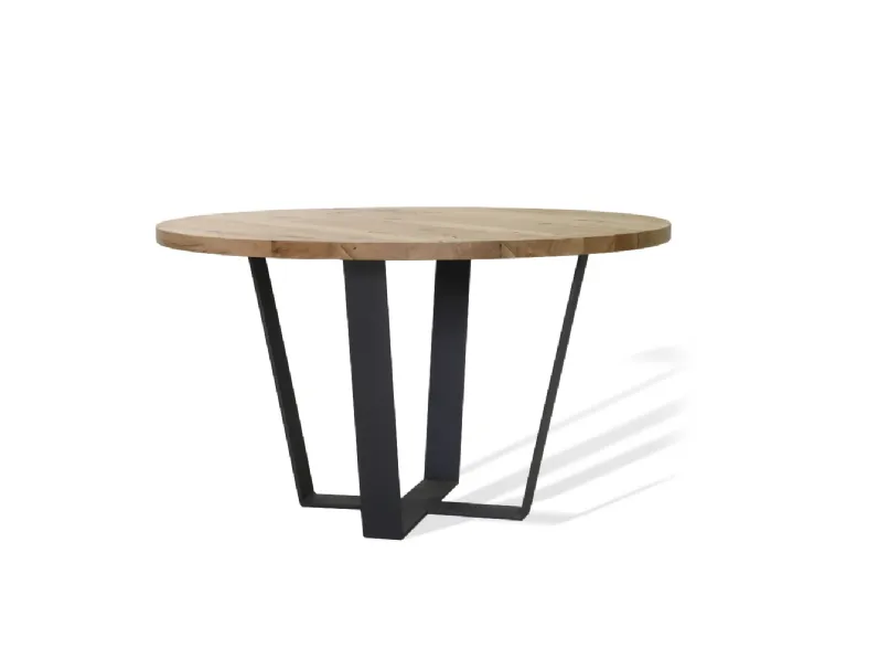 Tavolo Rovere Briccola Rotondo art 5574 di Re-wood