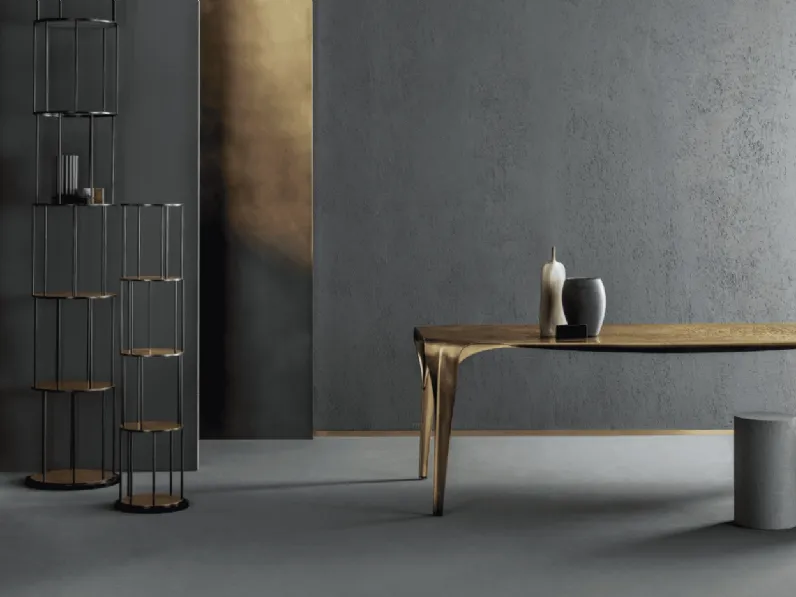 Tavolo Convivium Table in ottone di De Castelli