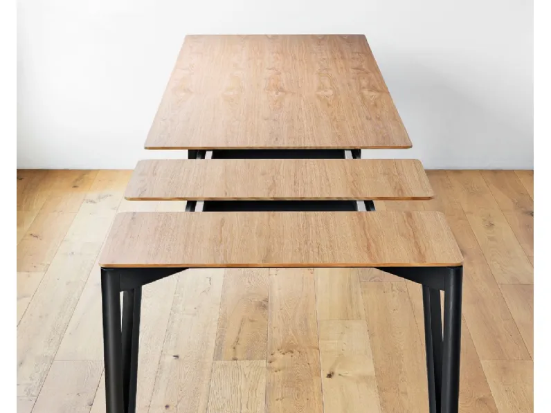 Tavolo allungabile in legno Decapo di Miniforms
