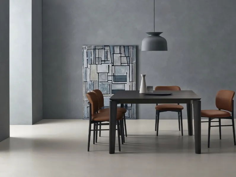 Tavolo Desco in Rovere Carbone di Sangiacomo