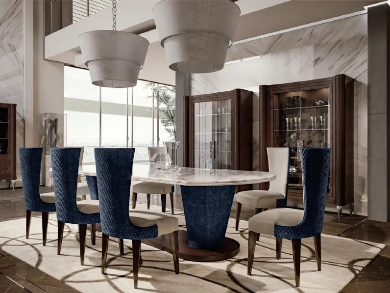 Tavolo in marmo Aura Diaspro di Valderamobili