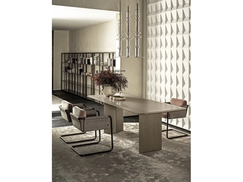 Tavolo Dolm Plus in cristallo verniciato di Gallotti&Radice