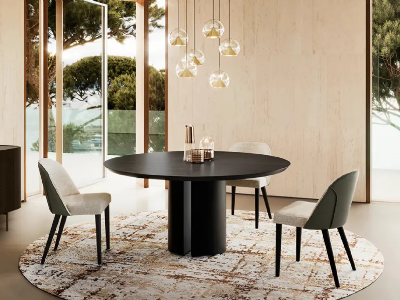 Tavolo Dora con top in legno di Eforma