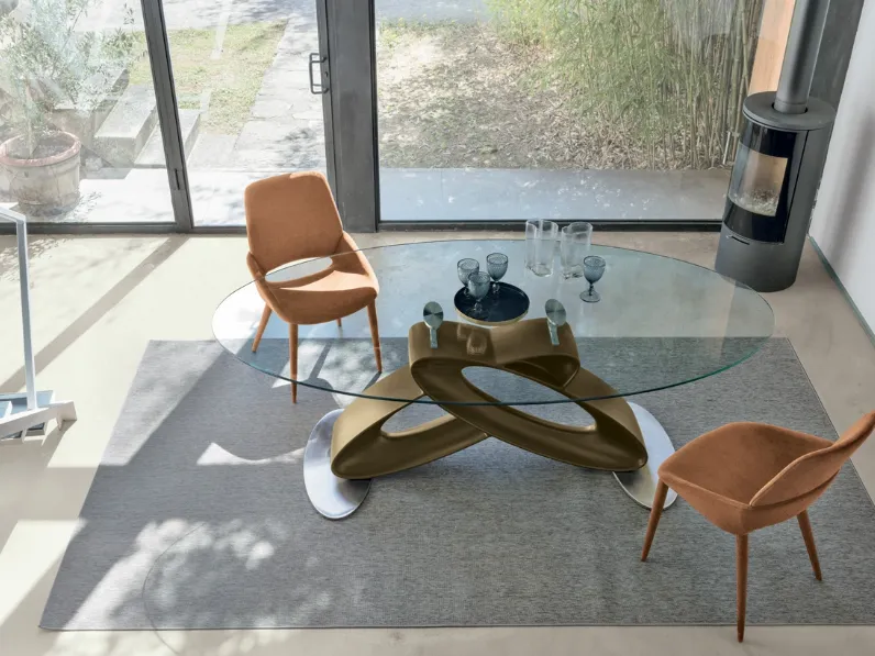 Tavolo Eclipse in vetro di Target Point