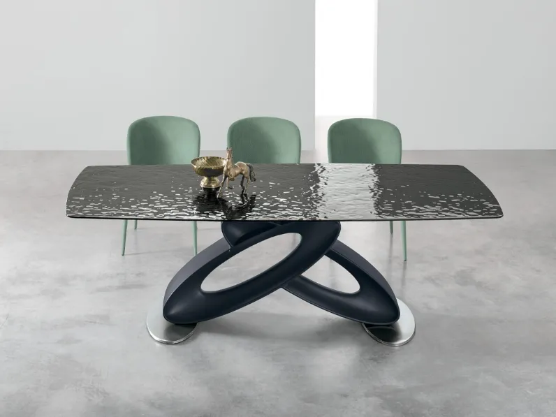 Tavolo Eclipse in vetro di Target Point