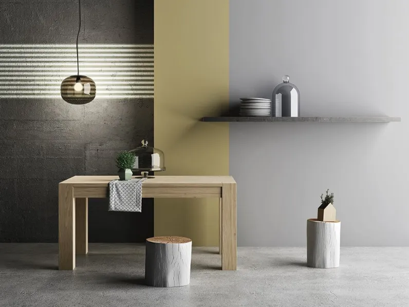 Tavolo allungabile Essenza, rigoroso, solido e minimale in legno di Rovere di Imperial Line