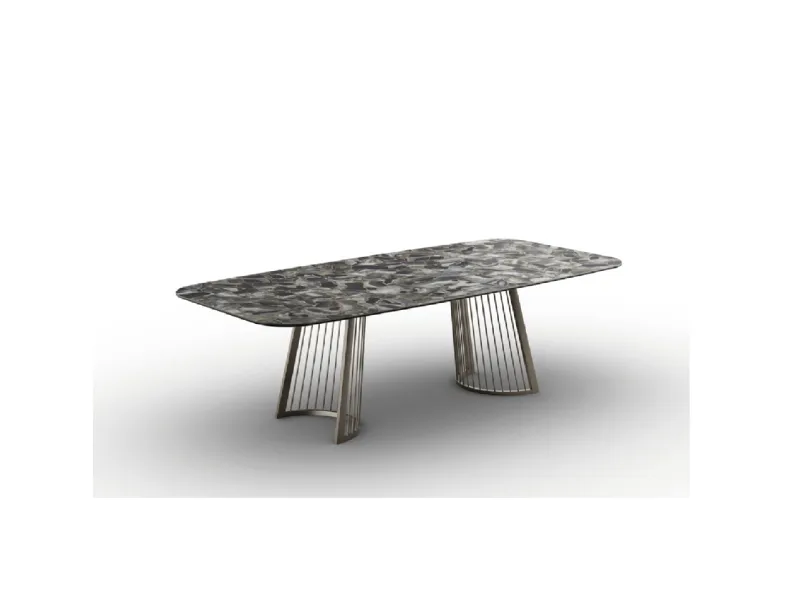 Tavolo Ettore in vetroceramica di Zamagna