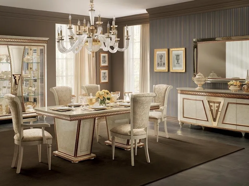 Tavolo rettangolare allungabile Fantasia di Arredoclassic