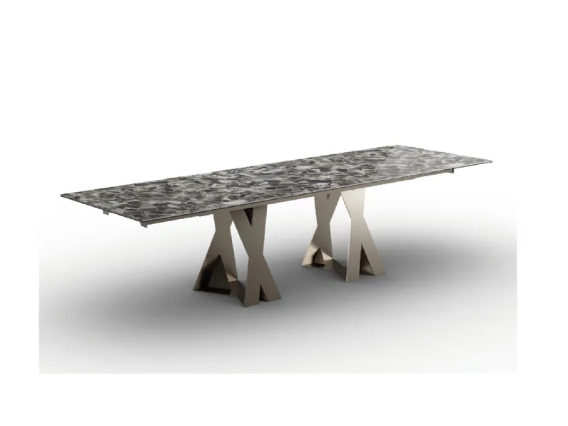 Tavolo allungabile Francis in vetroceramica di Zamagna