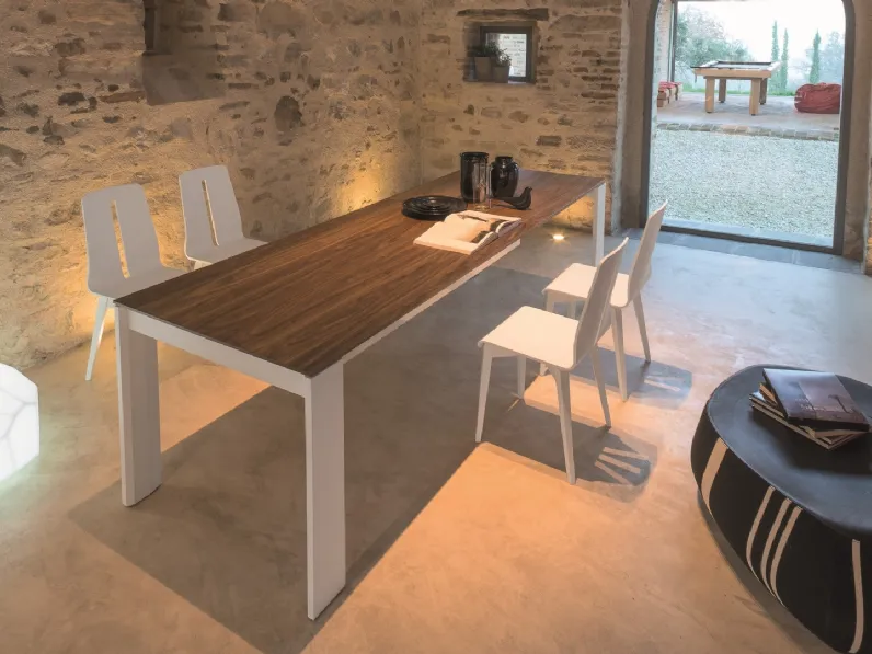 Tavolo allungabile con top in melaminico Madison T97 di Friulsedie