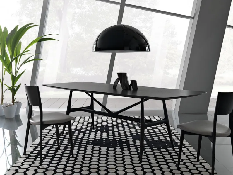 Tavolo Gaudì Rovere Nero di Misuraemme