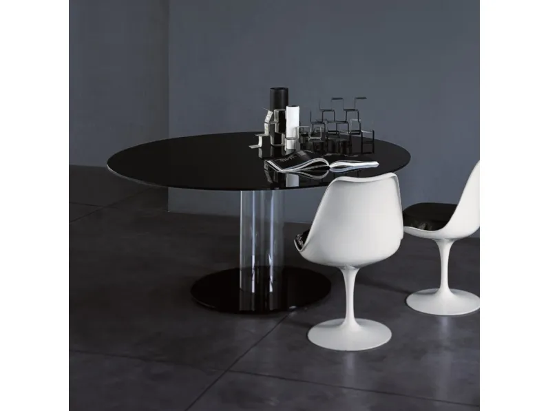 Tavolo rotondo Hub di Glas Italia