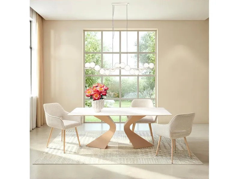 Tavolo Gloria Greige di Kare Design
