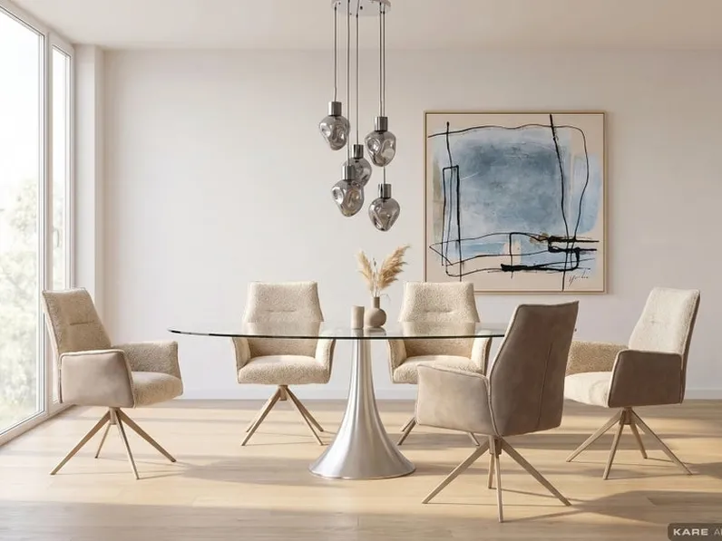 Tavolo Grande Possibilità Vetro di Kare Design