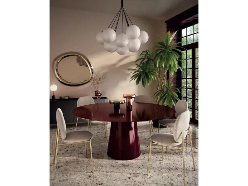 Tavolo rotondo Griffe laccato de Di Lazzaro