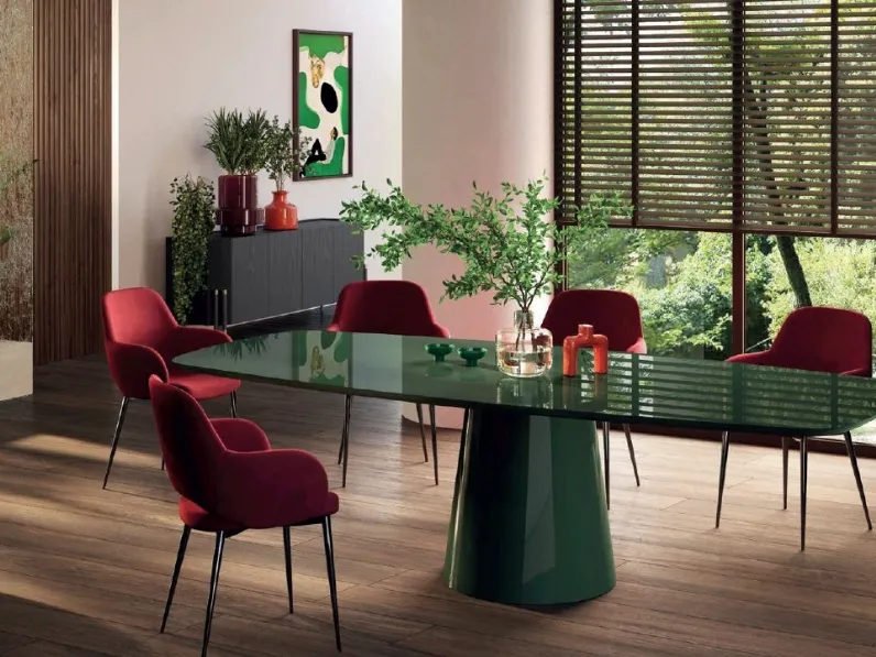 Tavolo rotondo Griffe laccato de Di Lazzaro