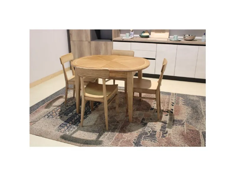 Tavolo ovalino in frassino H8114 di Fratelli Raffagnini