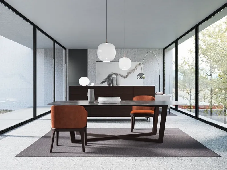 Tavolo Feng Shui in ceramica e legno di Imperial Line