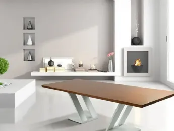 Il tavolo Infinity M9 di Bamart fonde design minimalista e robustezza strutturale per un'eleganza se