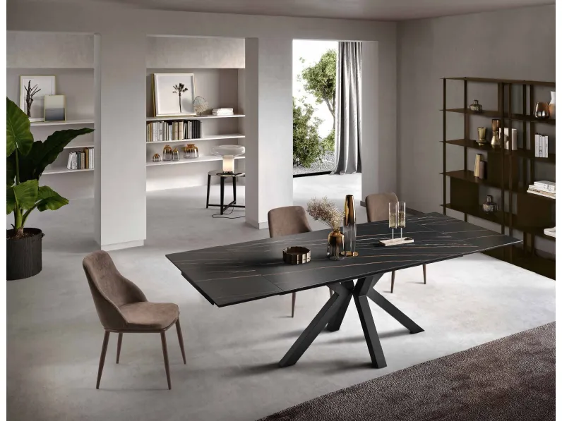 Tavolo allungabile Jacky in gres porcellanato di Capodarte