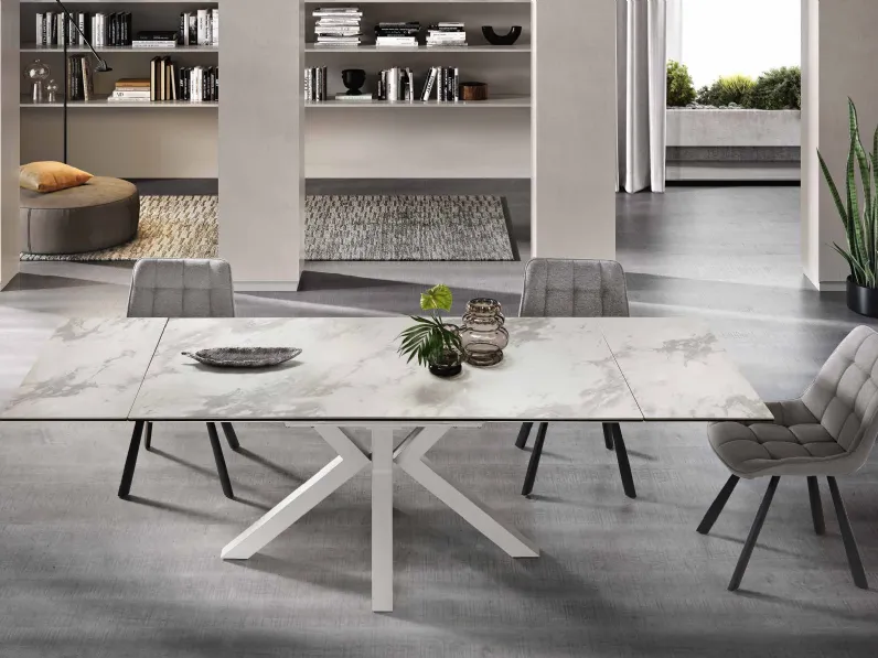 Tavolo allungabile Jacky in gres porcellanato di Capodarte