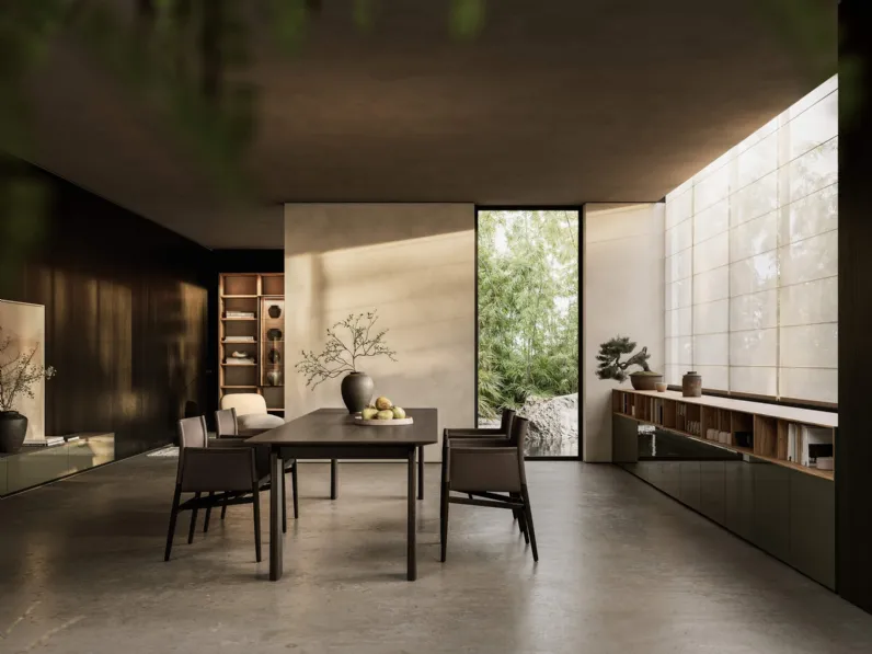 Tavolo Jiku in rovere termotrattato di Lema