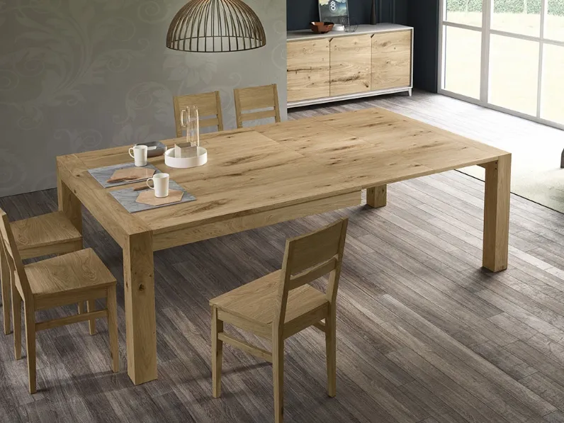 Tavolo allungabile Kalì 100 F2 di Casa d'Oro