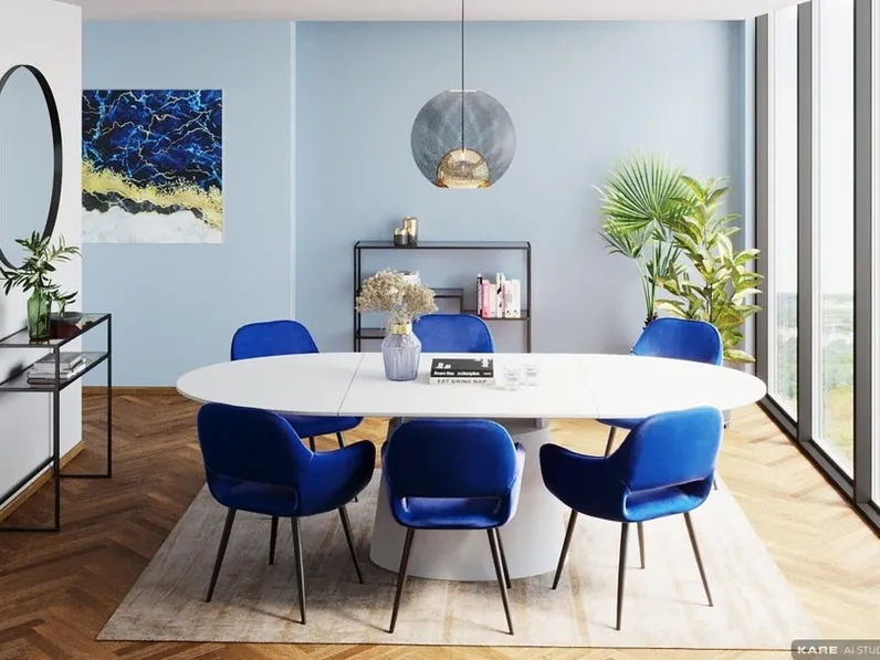 Tavolo allungabile Benvenuto bianco di Kare Design