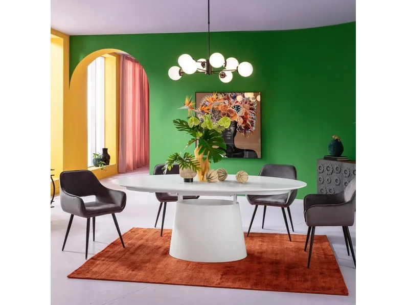Tavolo allungabile Benvenuto bianco di Kare Design