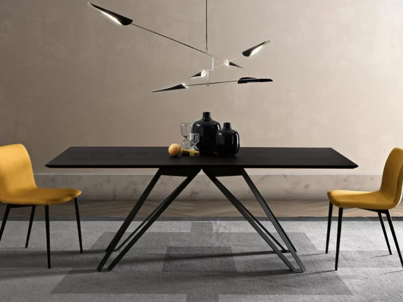 Tavolo Kronos Frassino Carbone di MaxHome