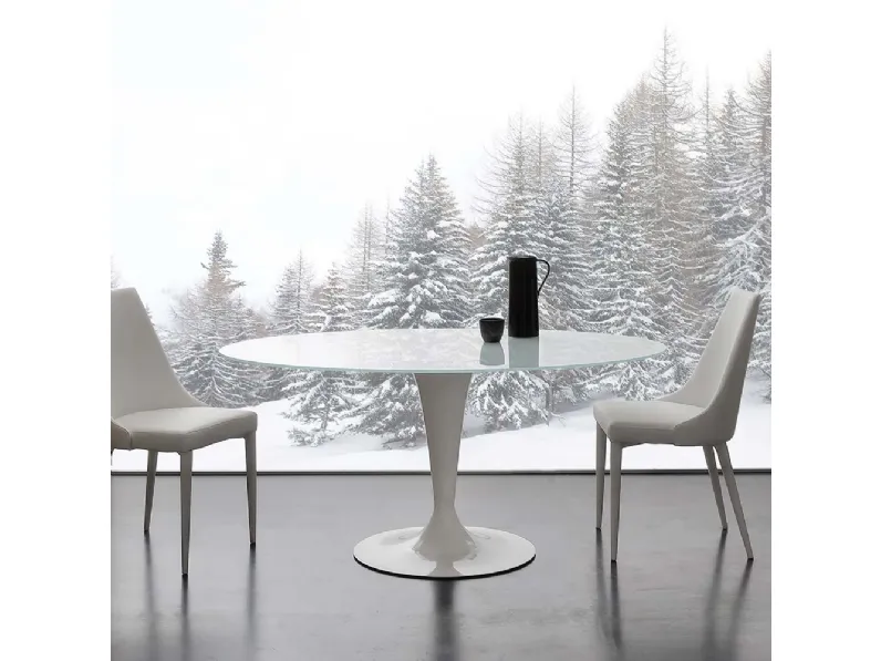 Tavolo rotondo Bramante di La Seggiola