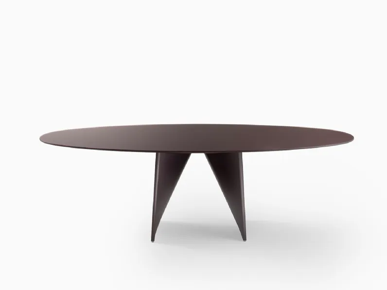 Tavolo Lambda in vetro di Rimadesio