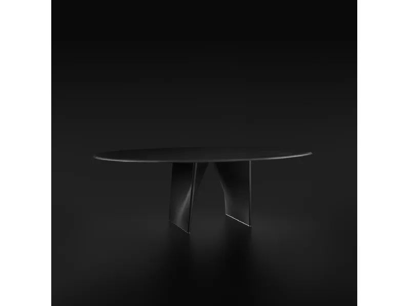 Tavolo Lambda in Rovere Nero di Rimadesio