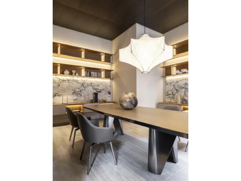 Tavolo Lise con piano in legno di Molteni & C