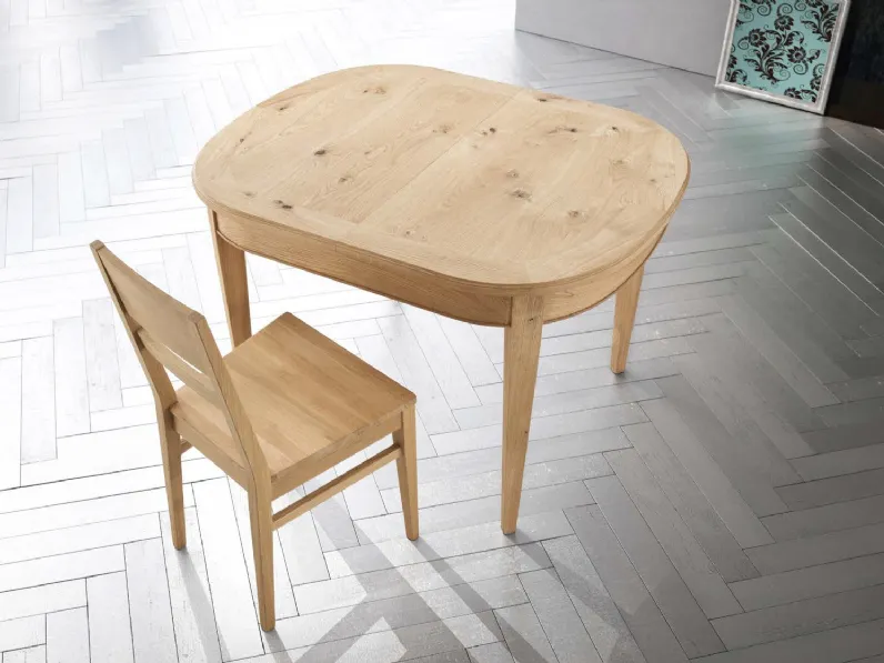 Tavolo allungabile Malìa Rovere Ovale di Casa d'Oro