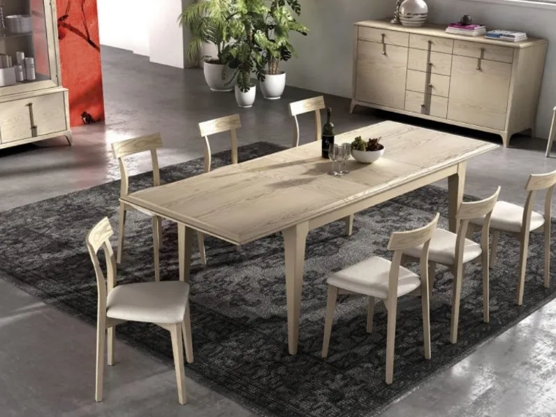 Tavolo Manhattan art 6002 finitura Deserto di Padovani Mobili