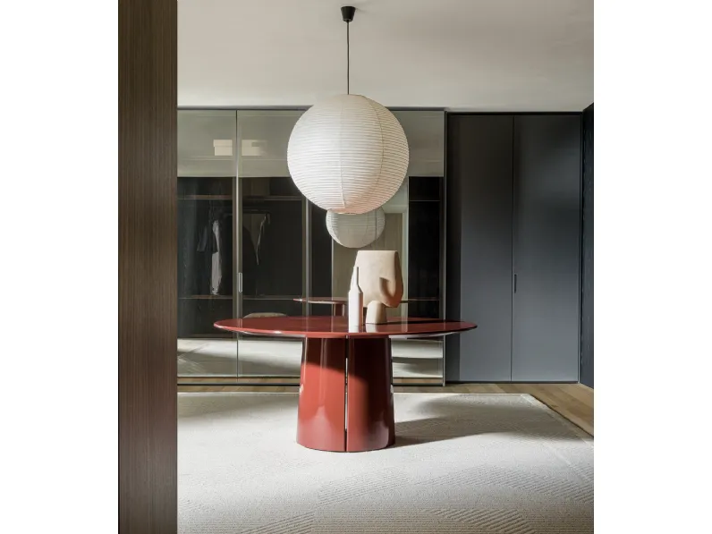 Tavolo rotondo in laccato lucido Mateo di Molteni & C