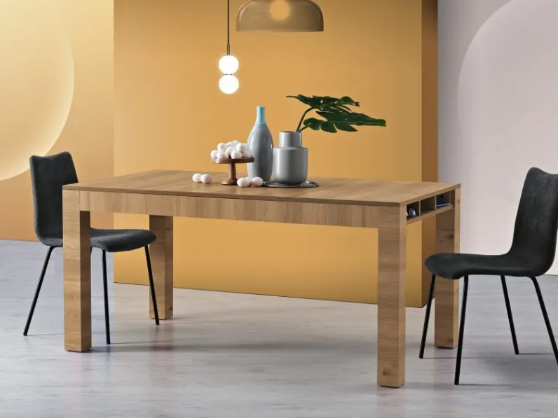 Tavolo da cucina Skema in melaminico Korona Oak di MaxHome