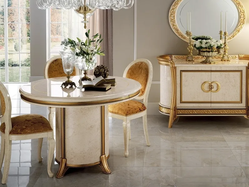 Tavolo rotondo allungabile Melodia di Arredoclassic