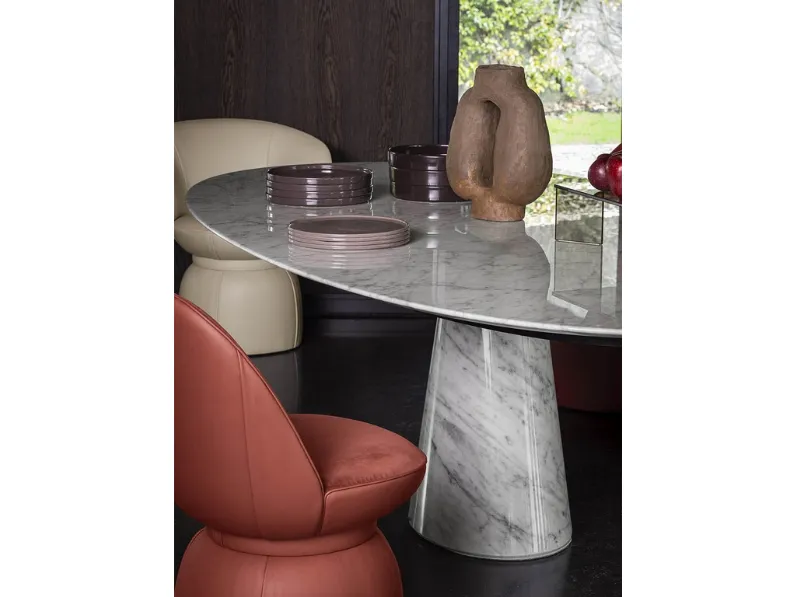 Tavolo Mesa Ellipse di Poltrona Frau