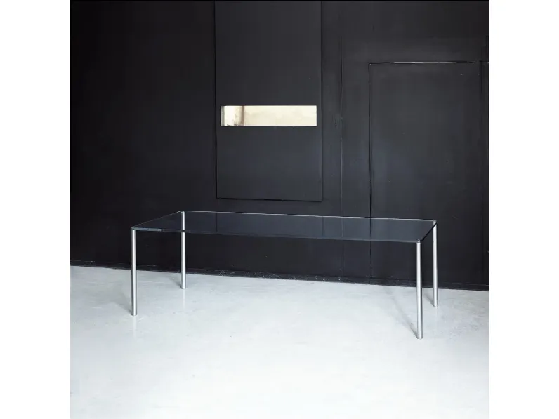 Tavolo Metal Rettangolare di Glas Italia